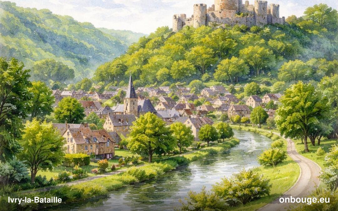 Aquarelle de Ivry-la-Bataille