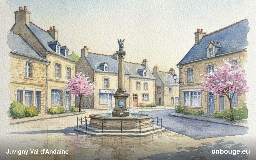 Aquarelle de Juvigny Val d'Andaine
