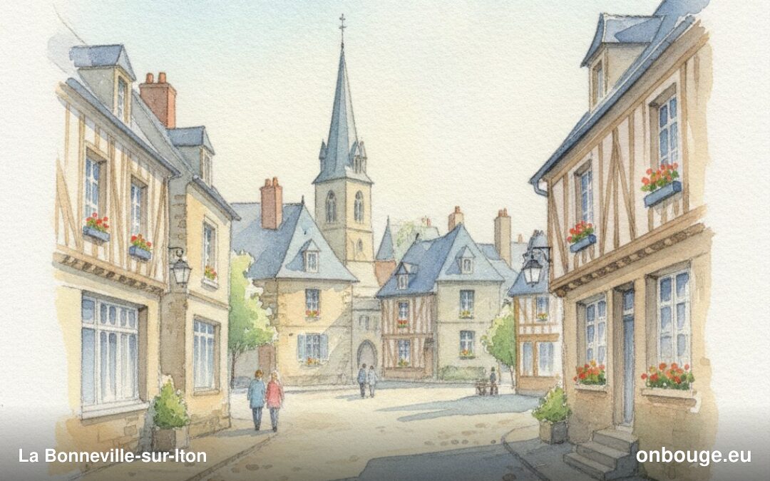 Aquarelle de La Bonneville-sur-Iton