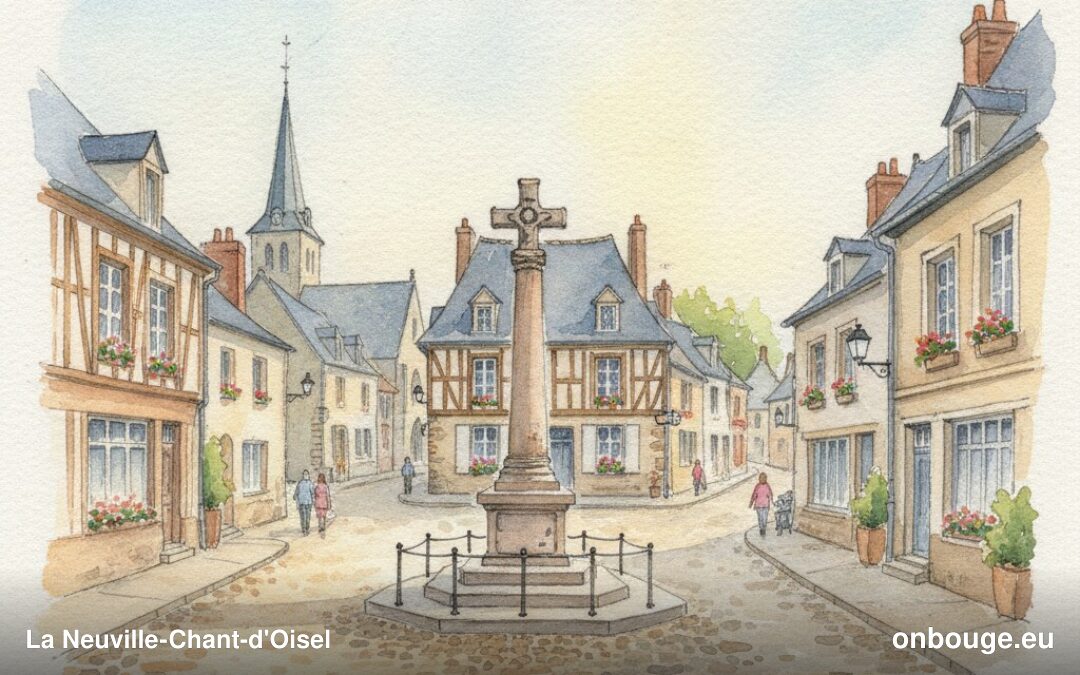 Aquarelle de La Neuville-Chant-d'Oisel