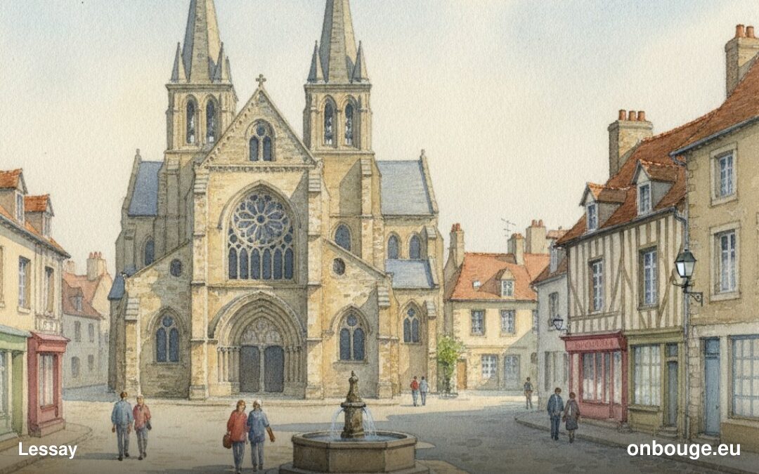 Aquarelle de Lessay