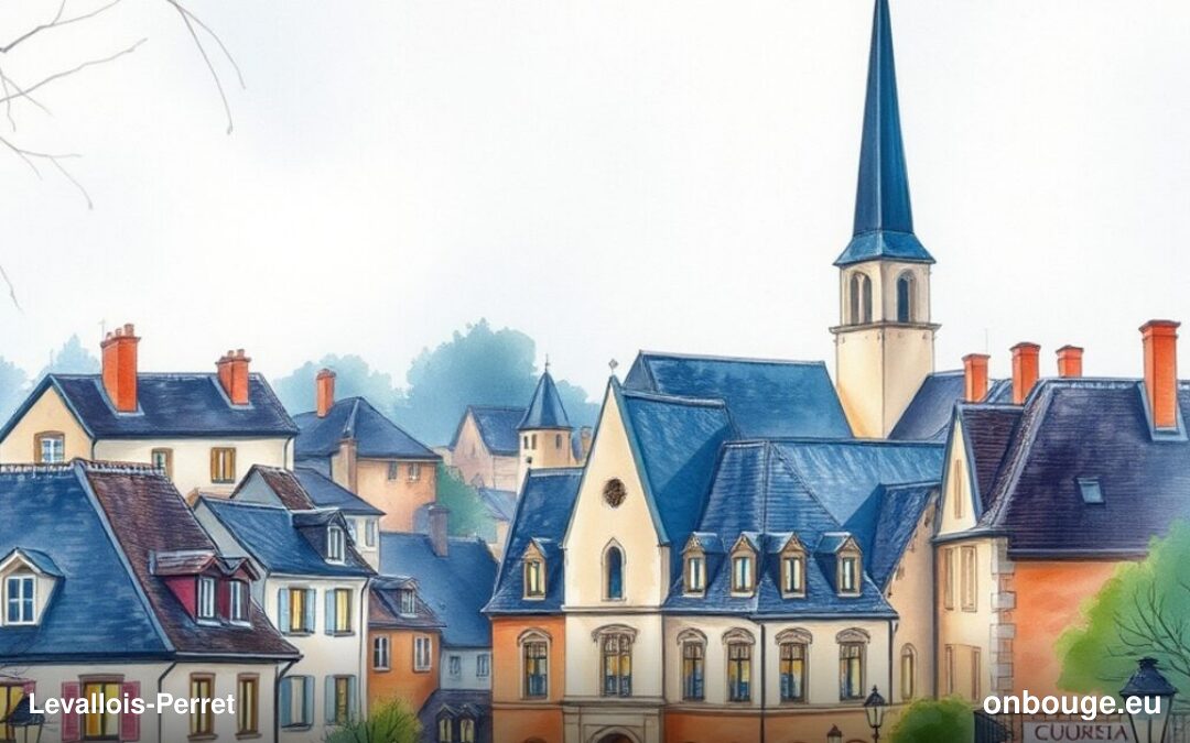 Aquarelle de Levallois-Perret