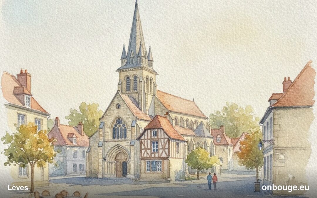 Aquarelle de Lèves