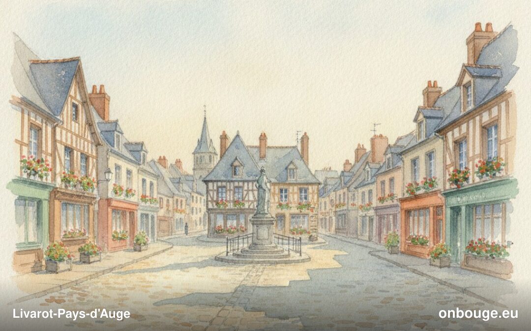 Aquarelle de Livarot-Pays-d'Auge
