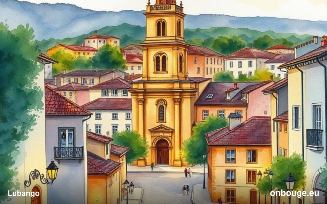 Aquarelle de Lubango, Angola