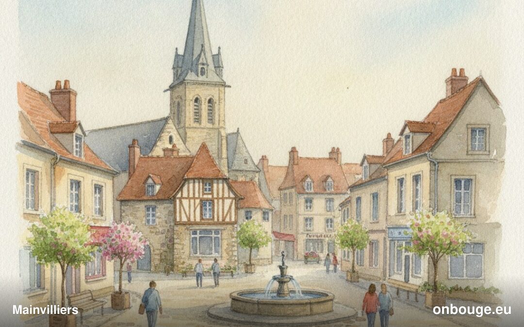 Aquarelle de Mainvilliers