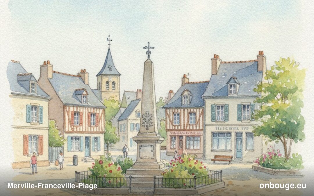 Aquarelle de Merville-Franceville-Plage