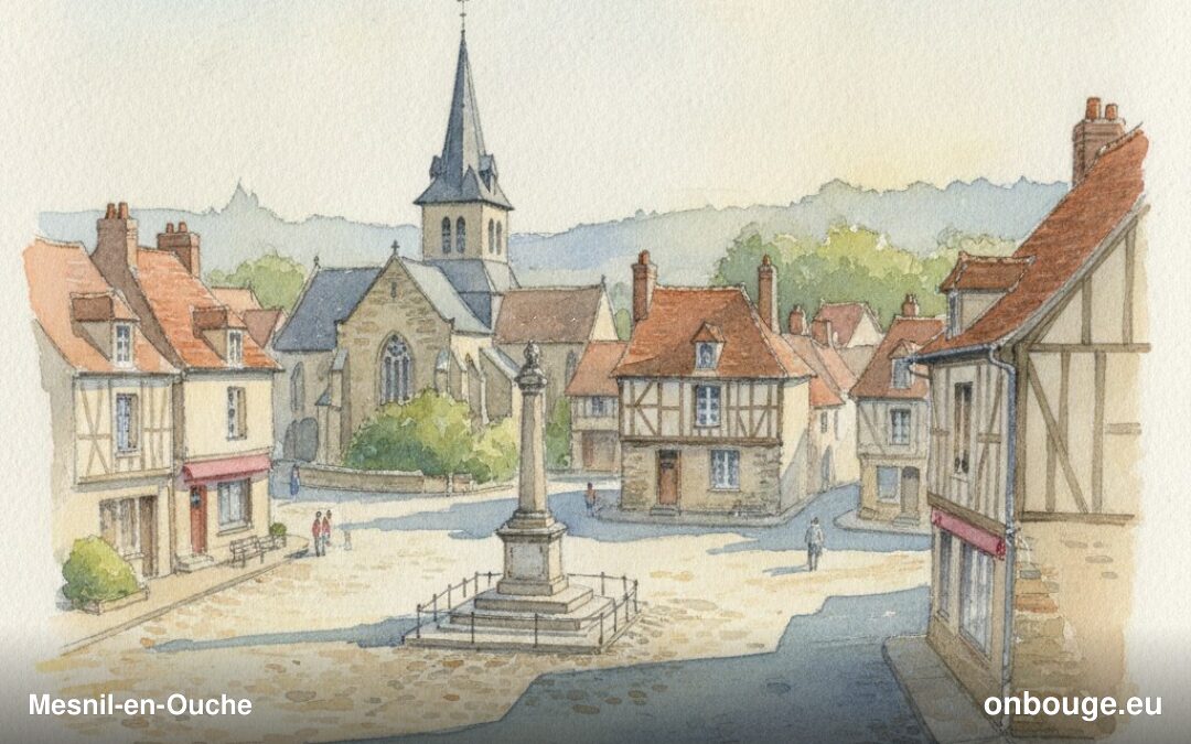 Aquarelle de Mesnil-en-Ouche