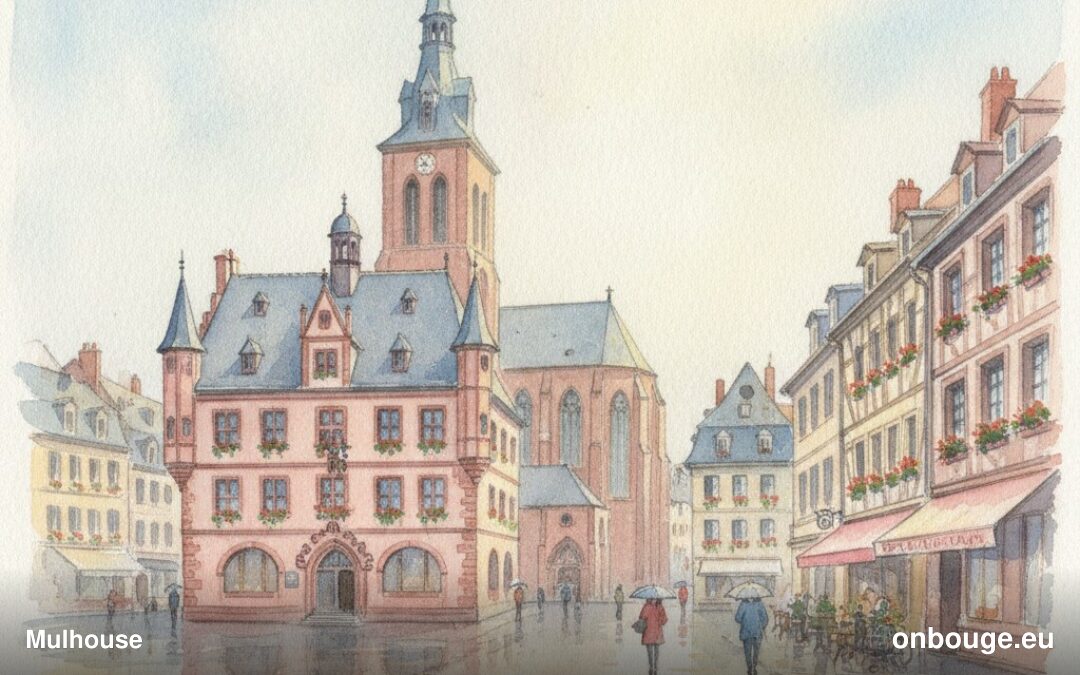Aquarelle de Mulhouse