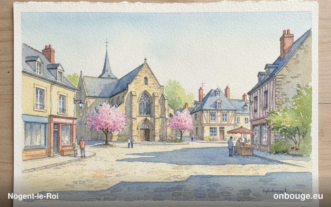 Aquarelle de Nogent-le-Roi