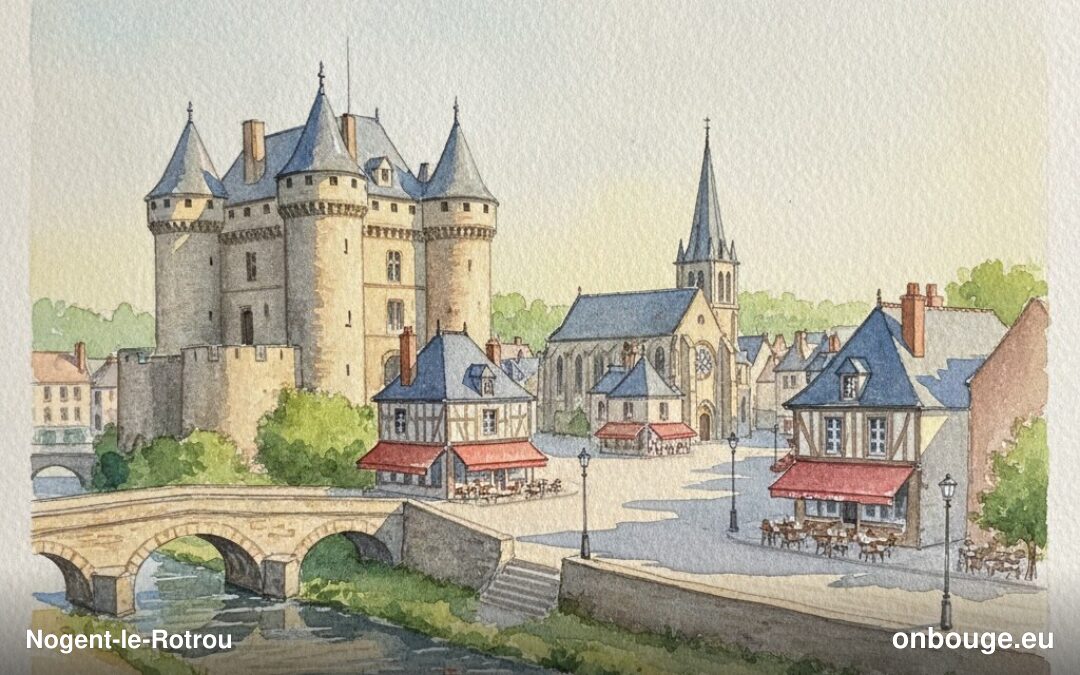 Aquarelle de Nogent-le-Rotrou