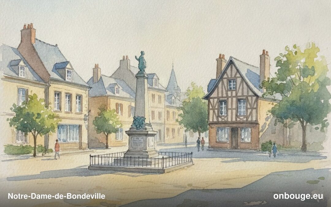 Aquarelle de Notre-Dame-de-Bondeville