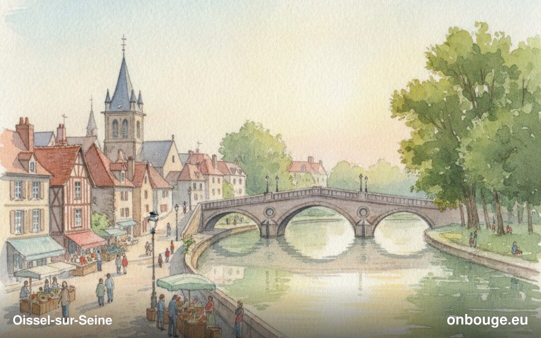 Aquarelle de Oissel-sur-Seine