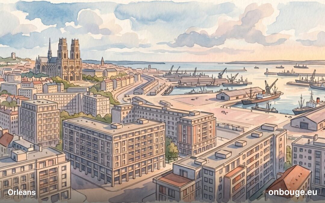 Aquarelle de Orléans