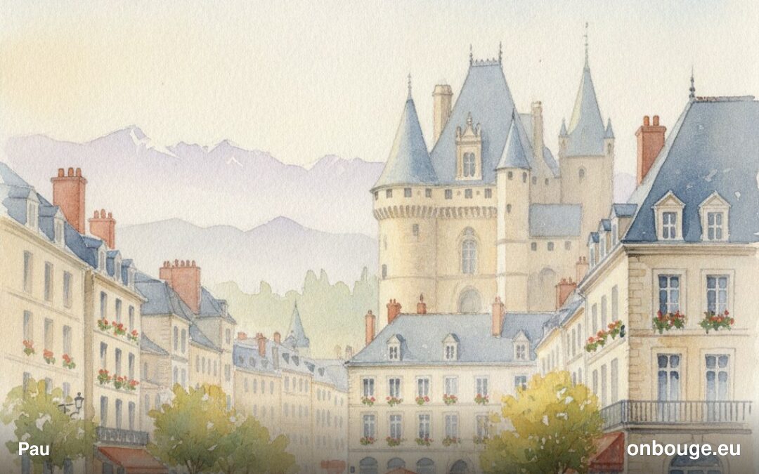 Aquarelle de Pau
