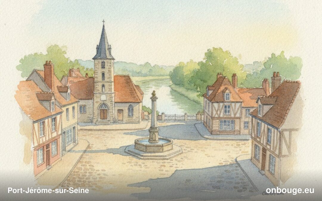 Aquarelle de Port-Jérôme-sur-Seine