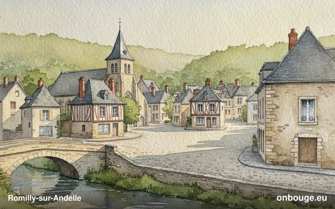 Aquarelle de Romilly-sur-Andelle