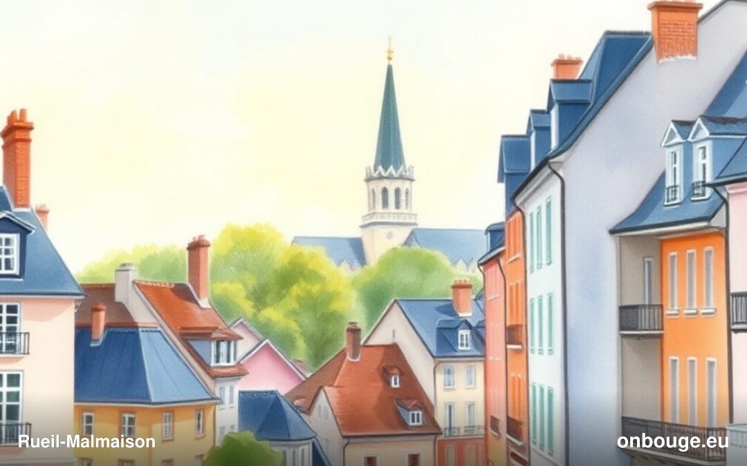 Aquarelle de Rueil-Malmaison