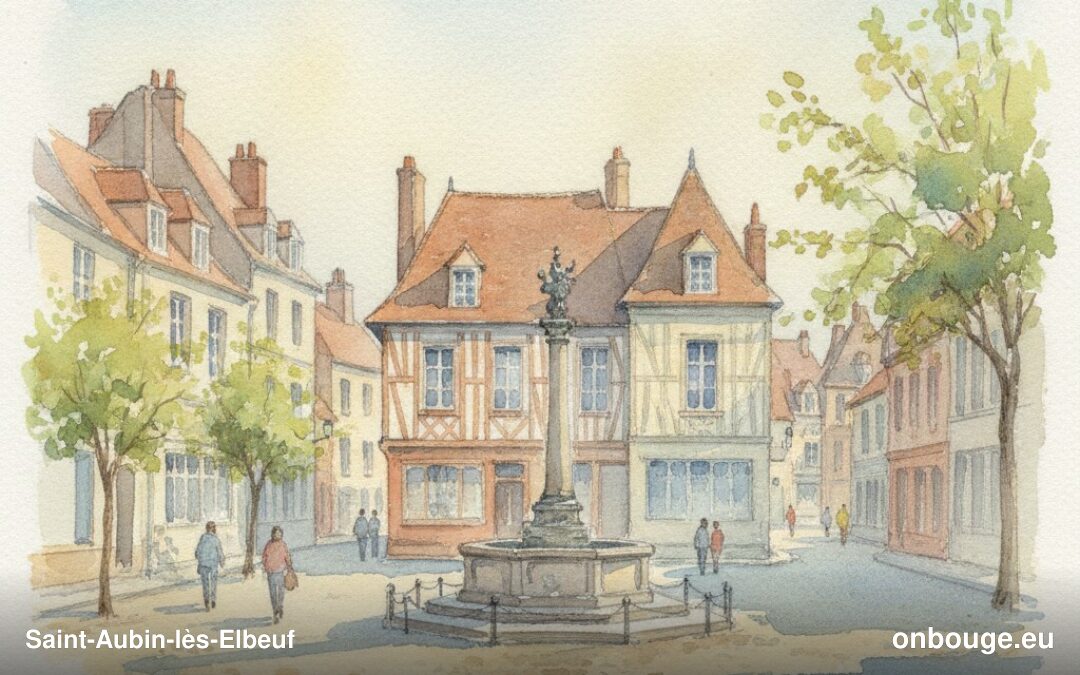 Aquarelle de Saint-Aubin-lès-Elbeuf