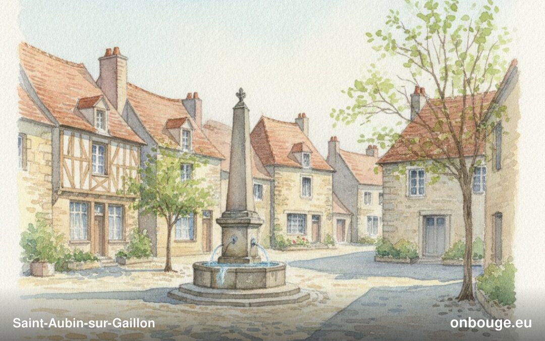 Aquarelle de Saint-Aubin-sur-Gaillon