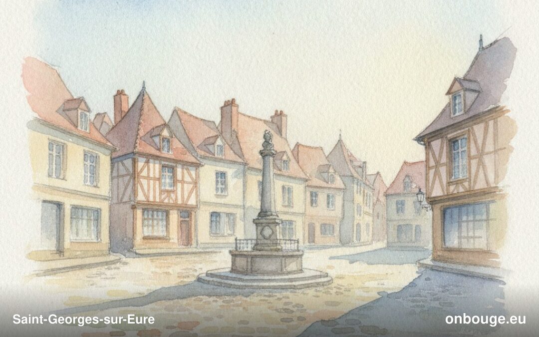 Aquarelle de Saint-Georges-sur-Eure