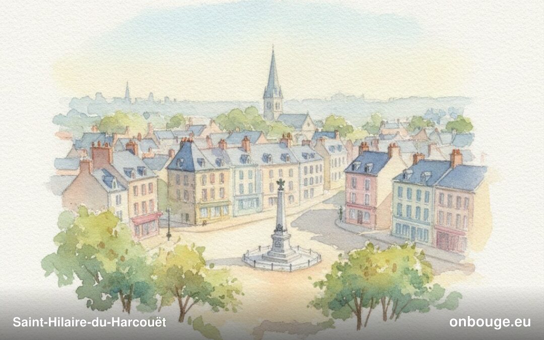 Aquarelle de Saint-Hilaire-du-Harcouët