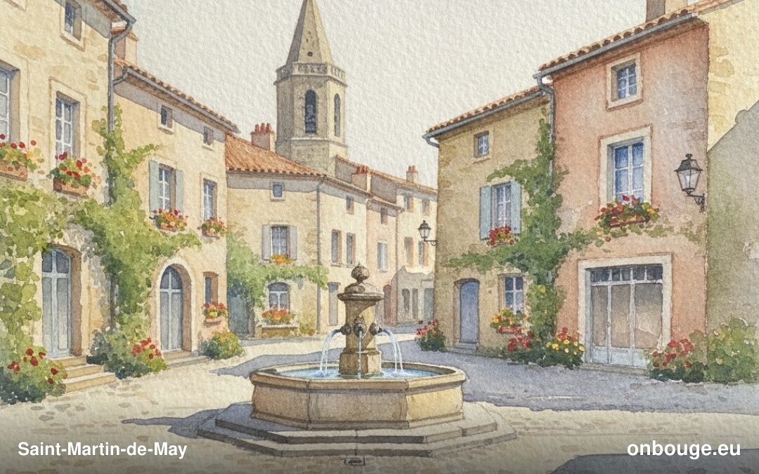 Aquarelle de Saint-Martin-de-May