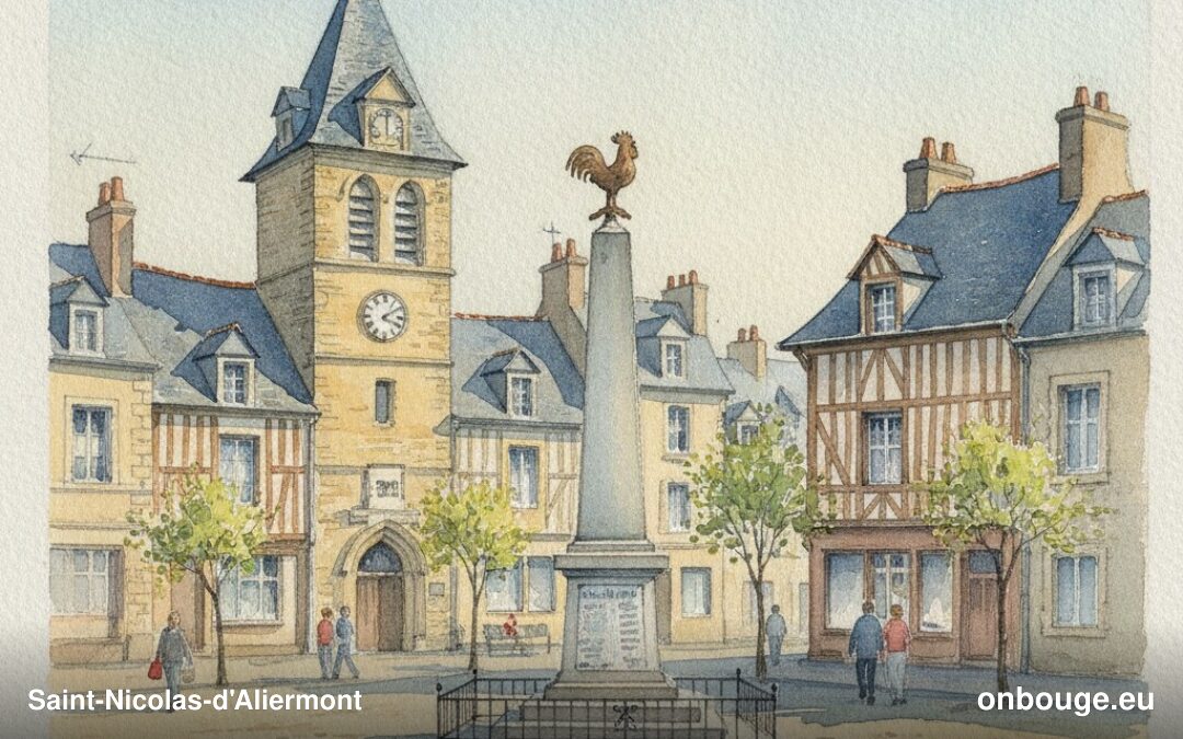 Aquarelle de Saint-Nicolas-d'Aliermont
