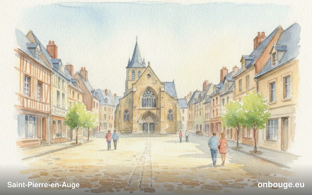 Aquarelle de Saint-Pierre-en-Auge