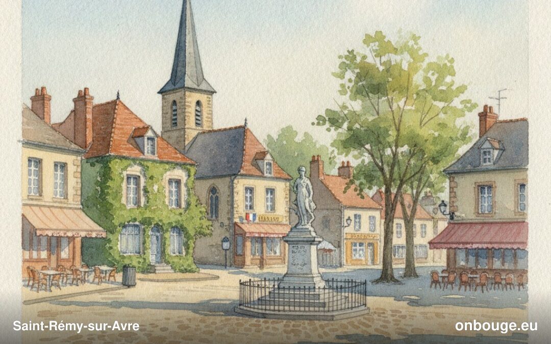 Aquarelle de Saint-Rémy-sur-Avre