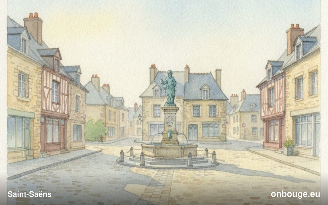 Aquarelle de Saint-Saëns