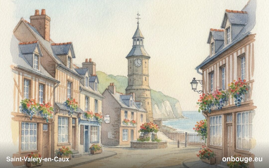 Aquarelle de Saint-Valery-en-Caux