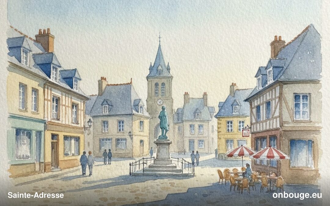 Aquarelle de Sainte-Adresse