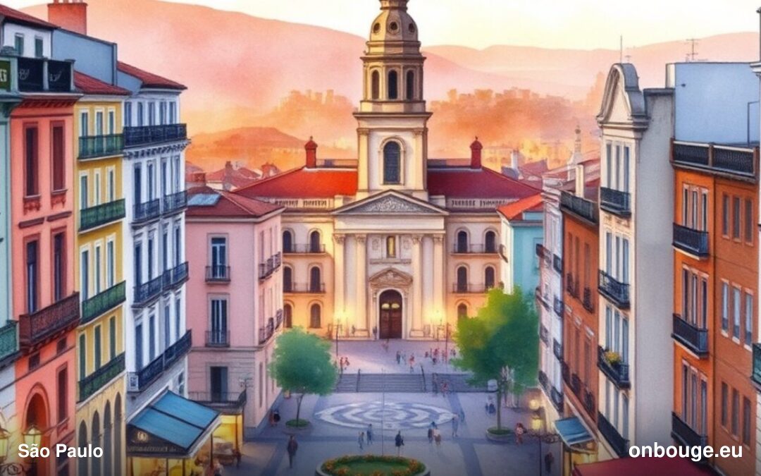 Aquarelle de São Paulo, Brésil