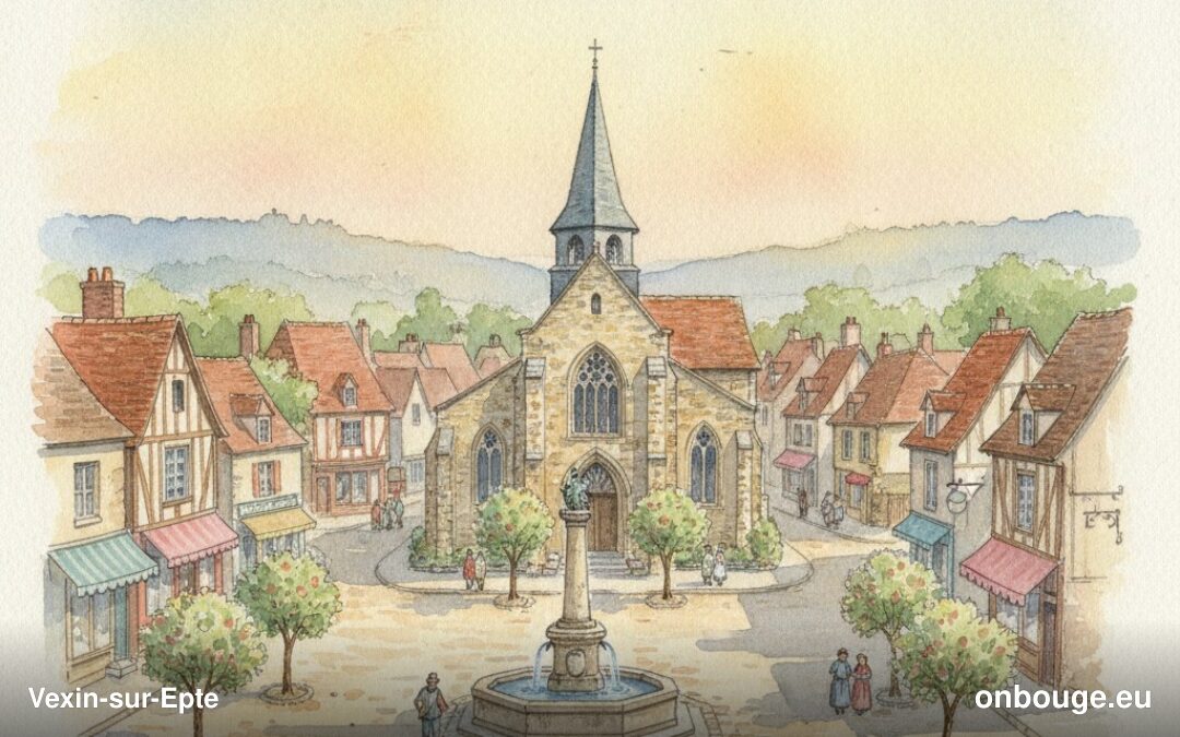 Aquarelle de Vexin-sur-Epte