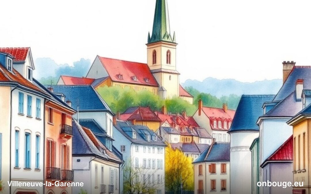 Aquarelle de Villeneuve-la-Garenne
