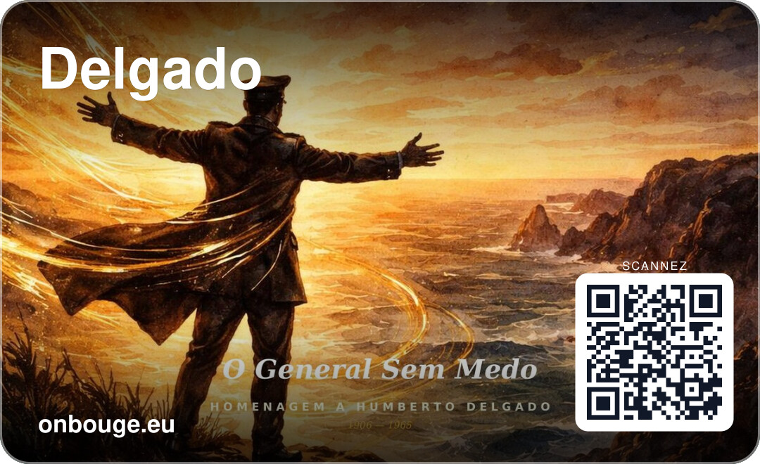 O General Sem Medo — carte OnBouge avec QR code