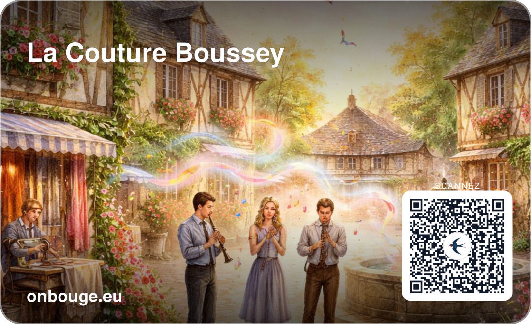 La Couture-Boussey — carte OnBouge avec QR code
