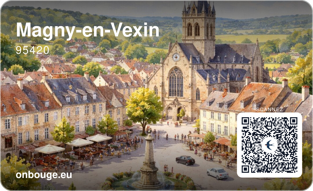 Magny-en-Vexin — carte OnBouge avec QR code
