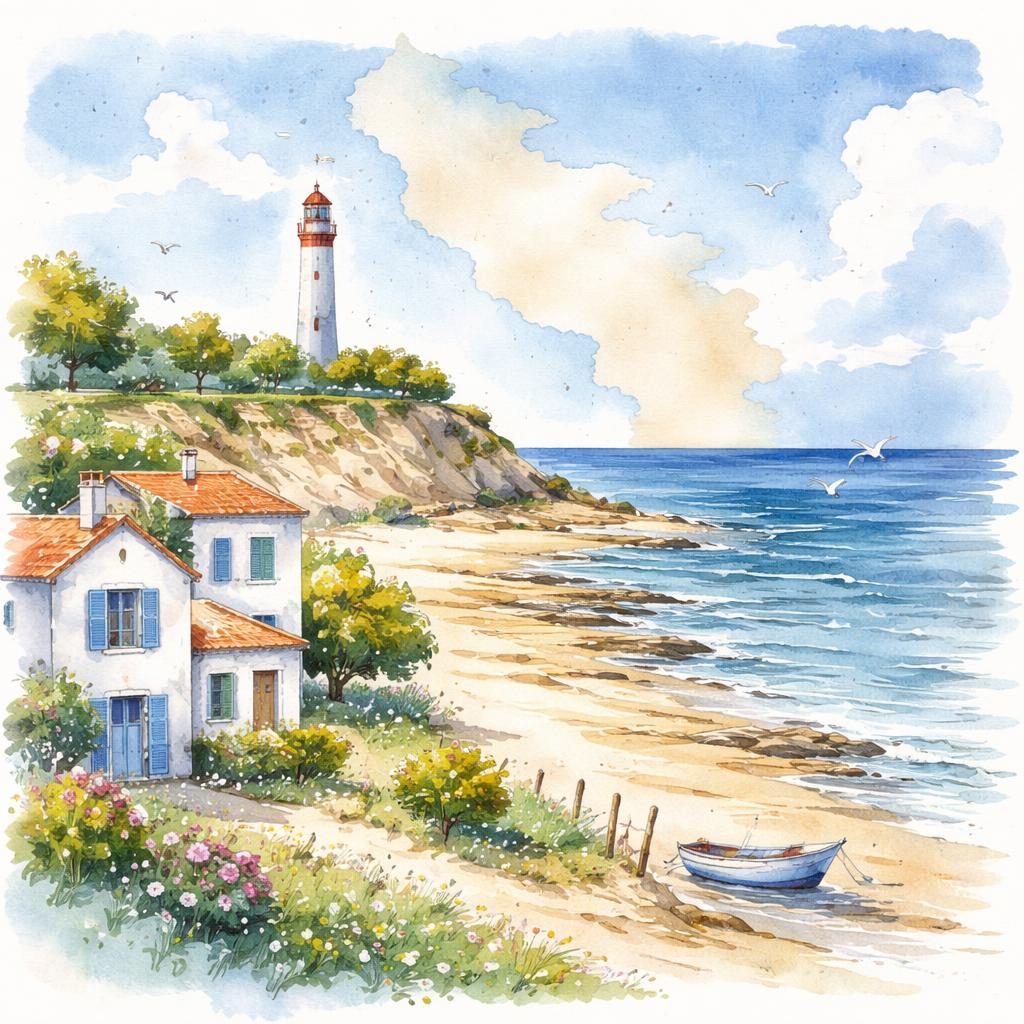 Aquarelle Charente-Maritime