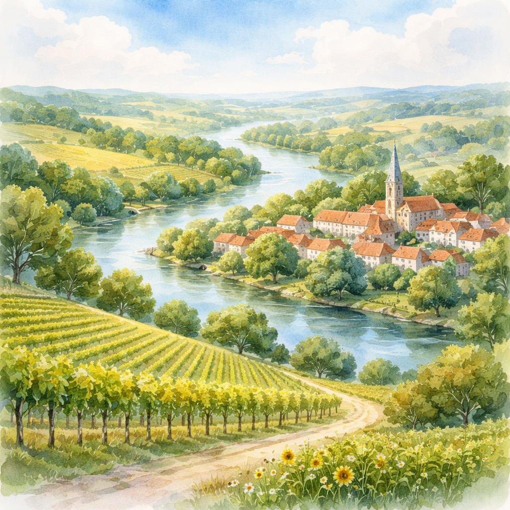 Charente — illustration départementale (aquarelle de la ville à venir)