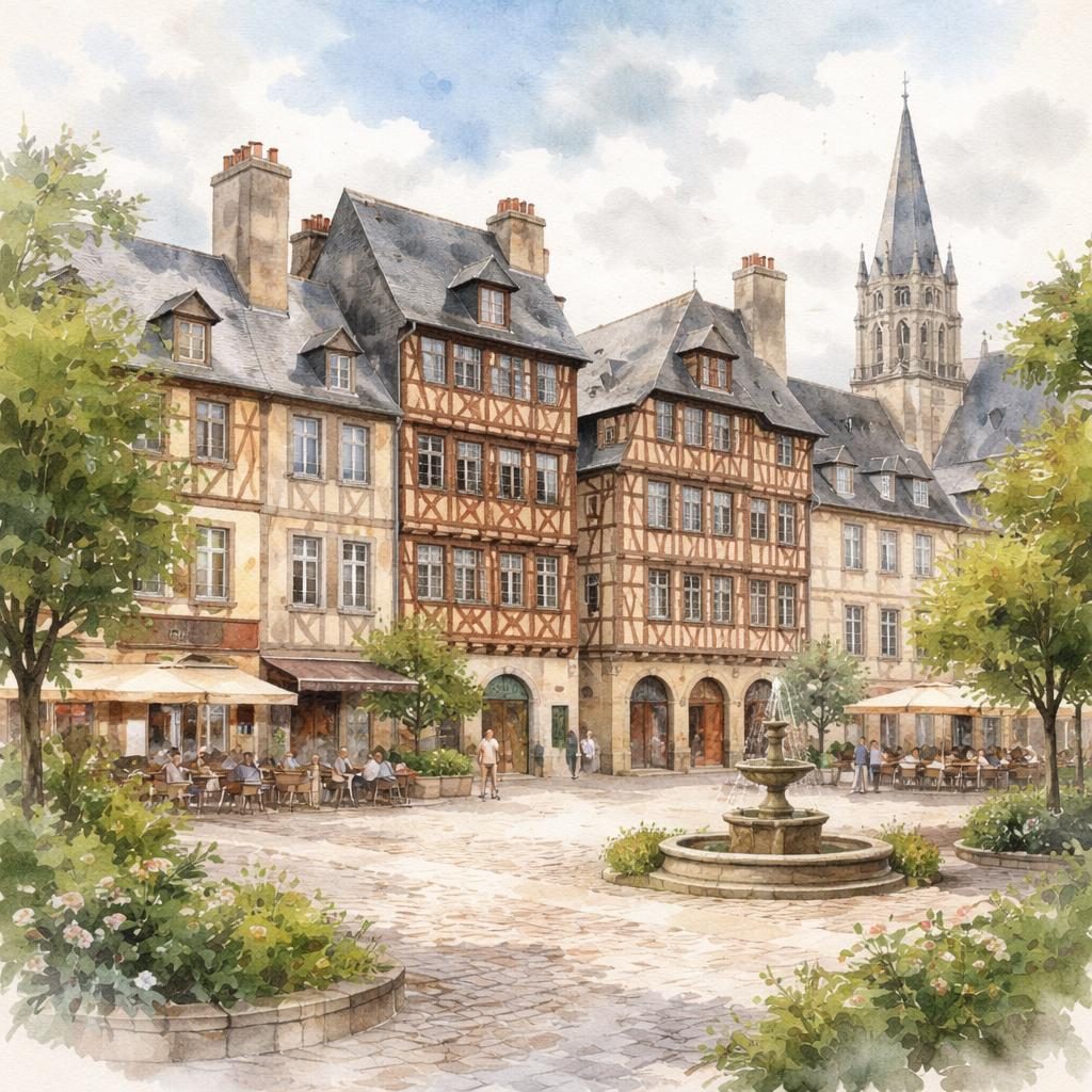 Aquarelle Ille-et-Vilaine