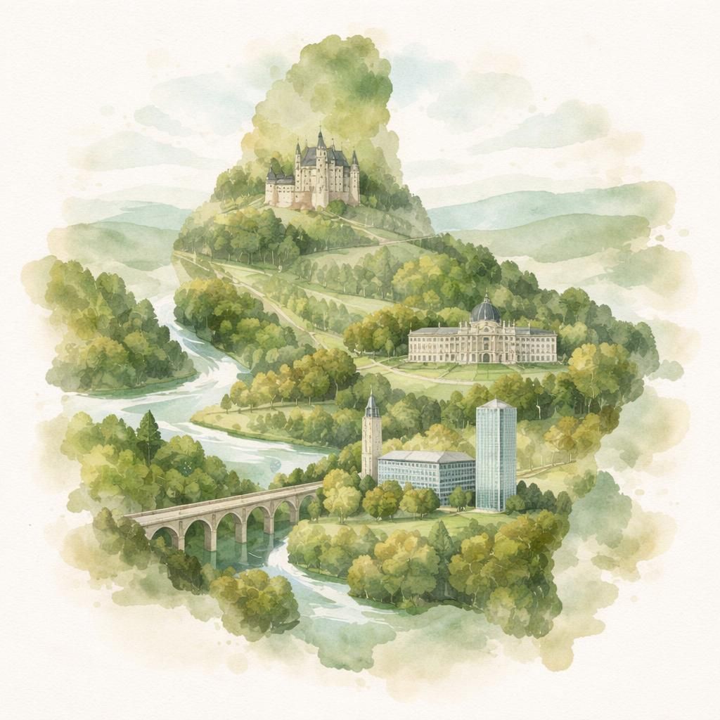 Aquarelle du Luxembourg