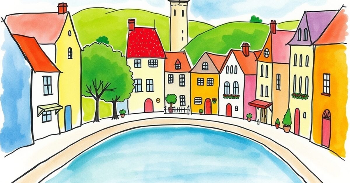 🎨 Chambourcy imaginada por uma criança
