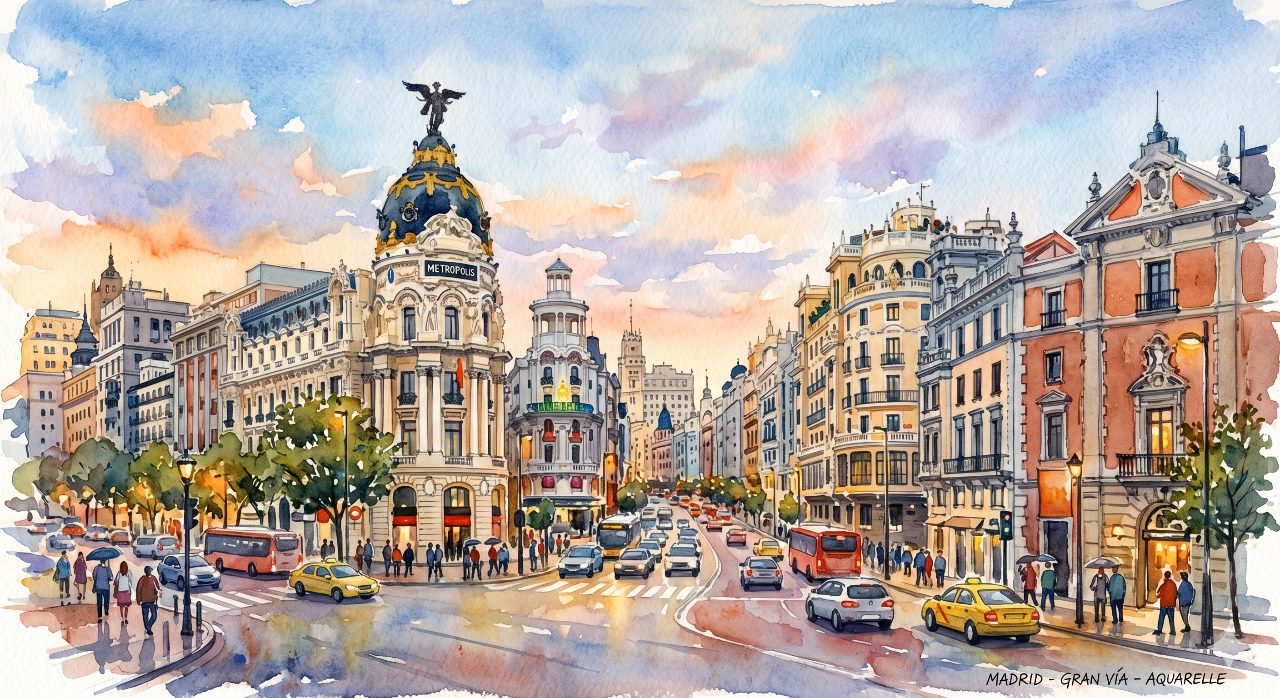 🎨 Madrid imaginée par un enfant
