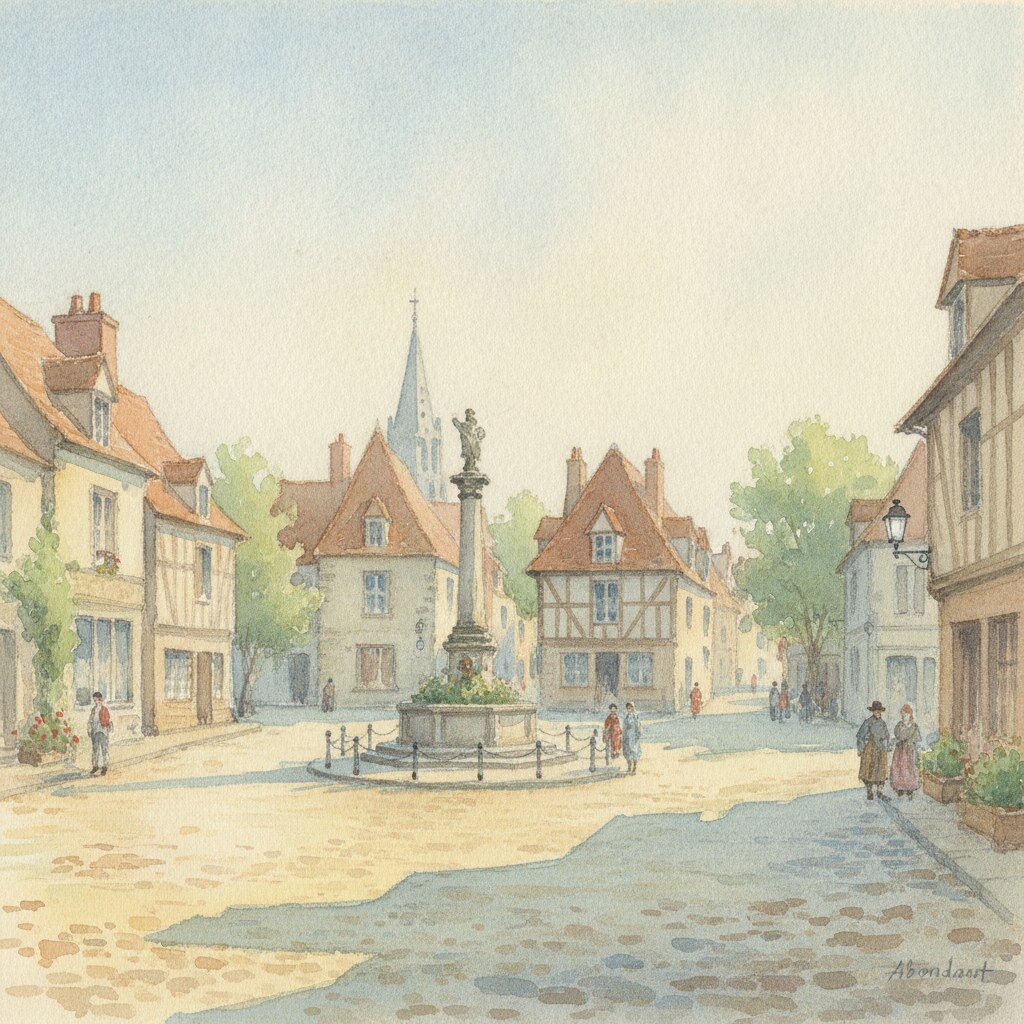 Abondant — aquarelle — France
