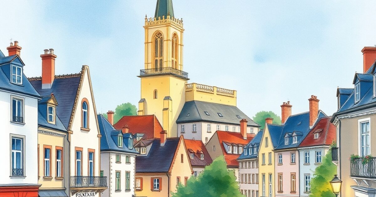 Asnières-sur-Seine — aquarelle — France