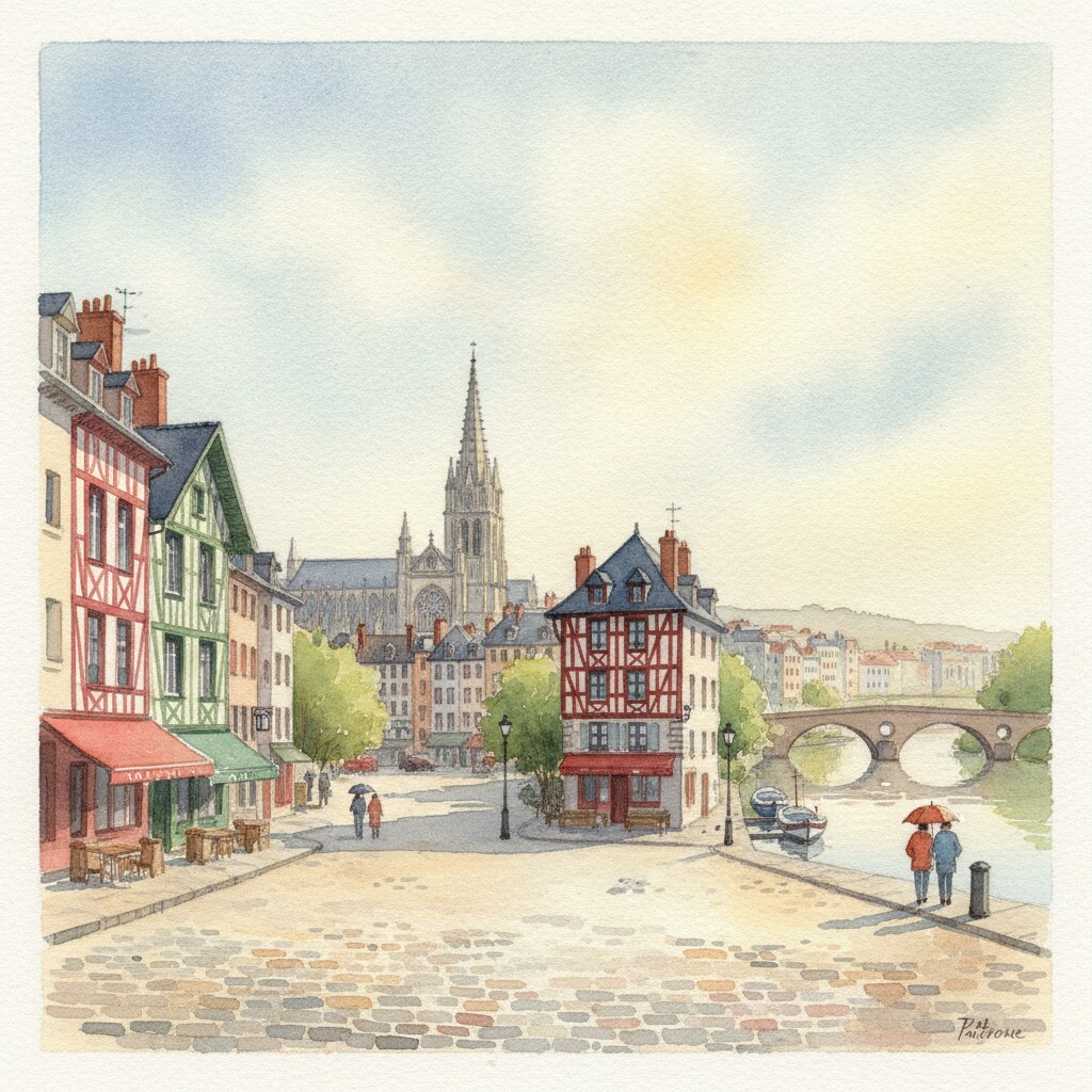 Bayonne — acuarela — Francia