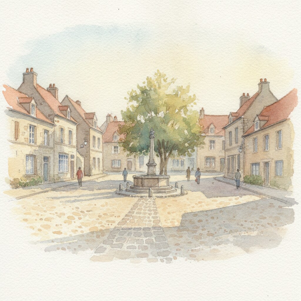 Blainville-sur-Orne — aquarelle — France
