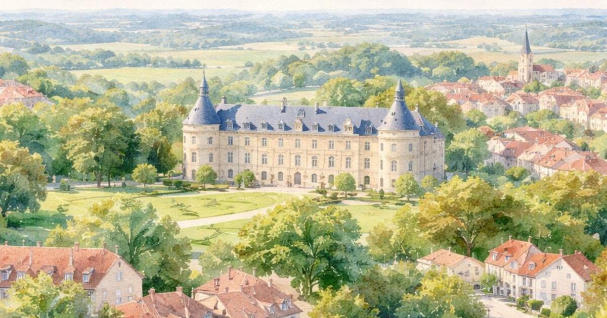 Bois-d'Arcy — acuarela — Francia